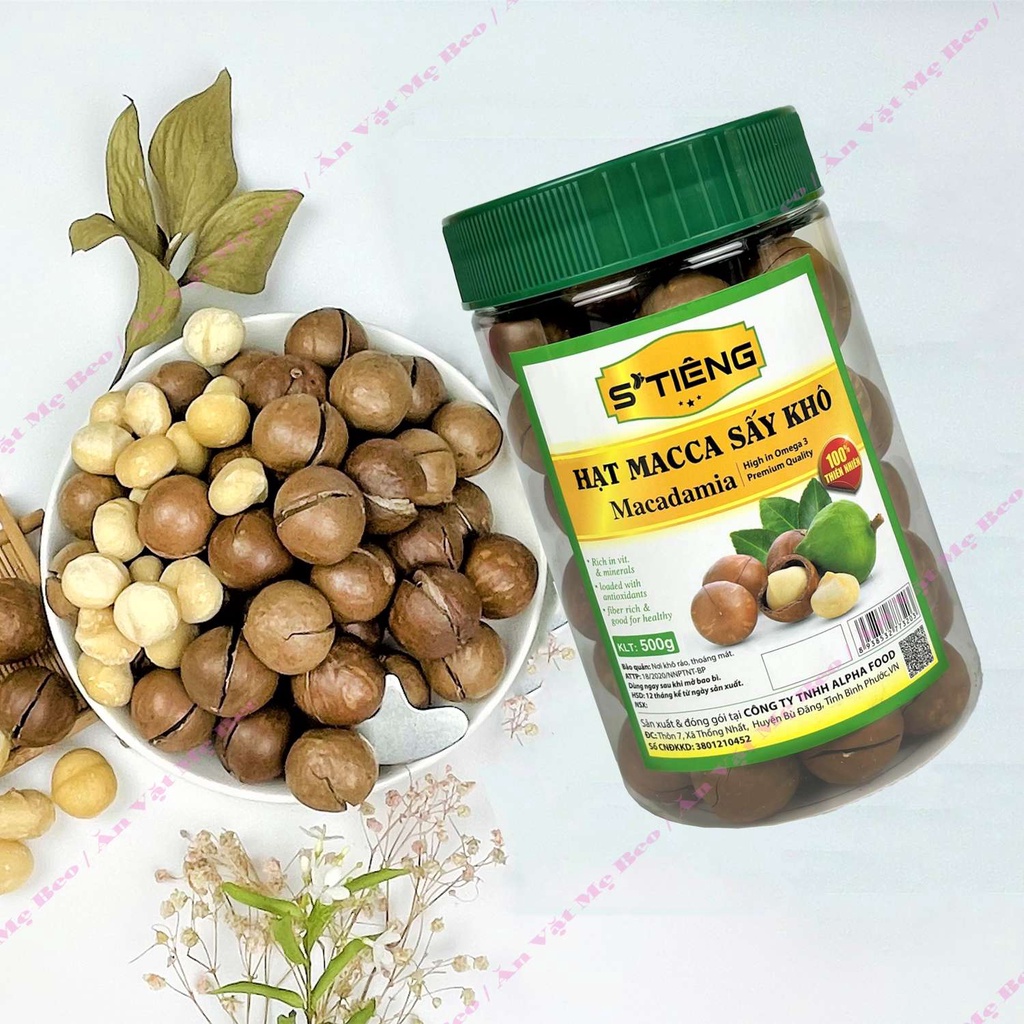  Hạt Macca Organic Sạch nứt vỏ Daklak kèm tách vỏ 500g Size Chuẩn 22mm-30mm