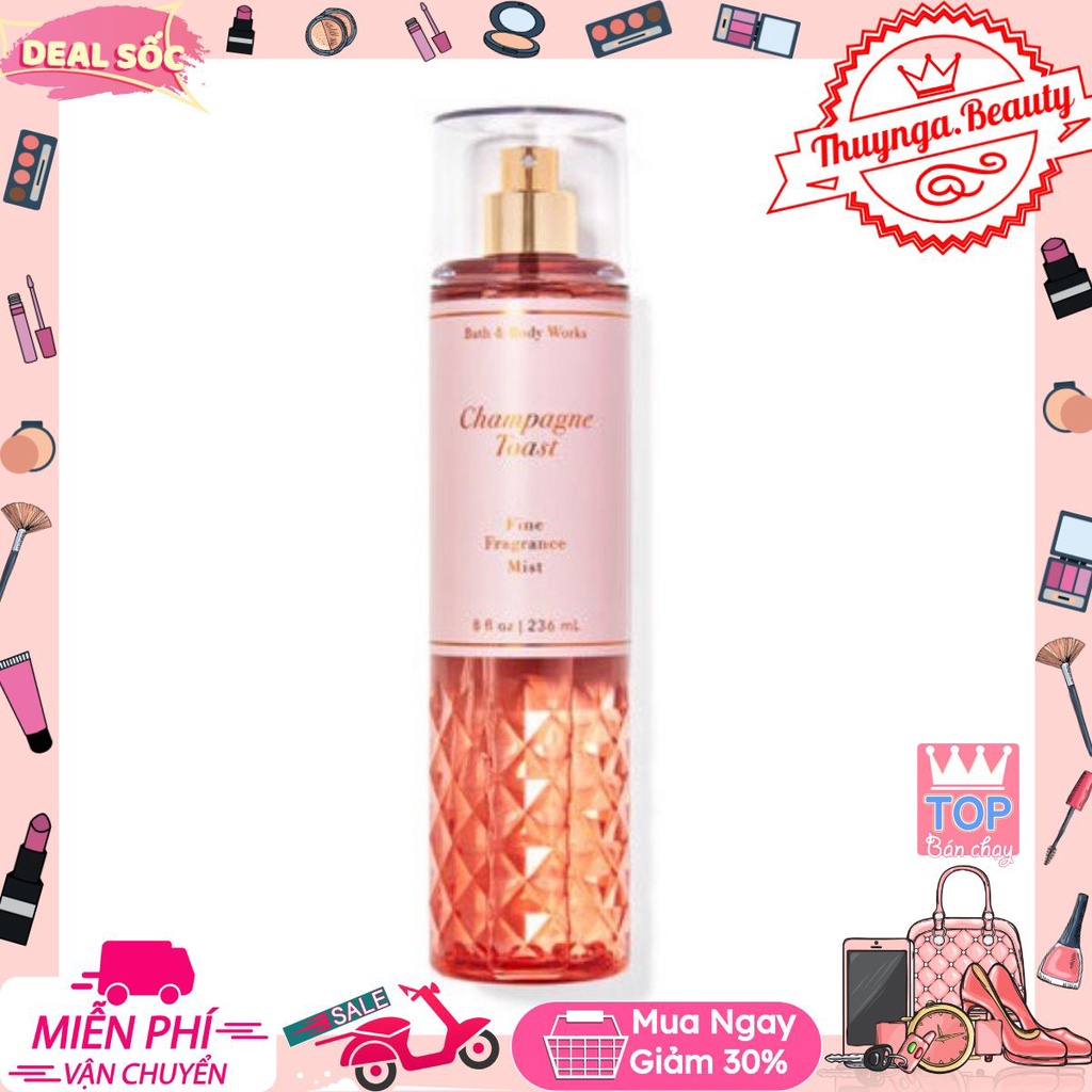 Xịt thơm body mist Bath And Body Works Champagne Toast 10ML #тнυynga.вeaυтyѕнop