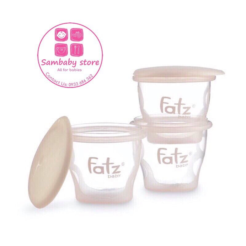 Set 3 hộp trữ sữa, trữ thức ăn 85ml FATZ BABY