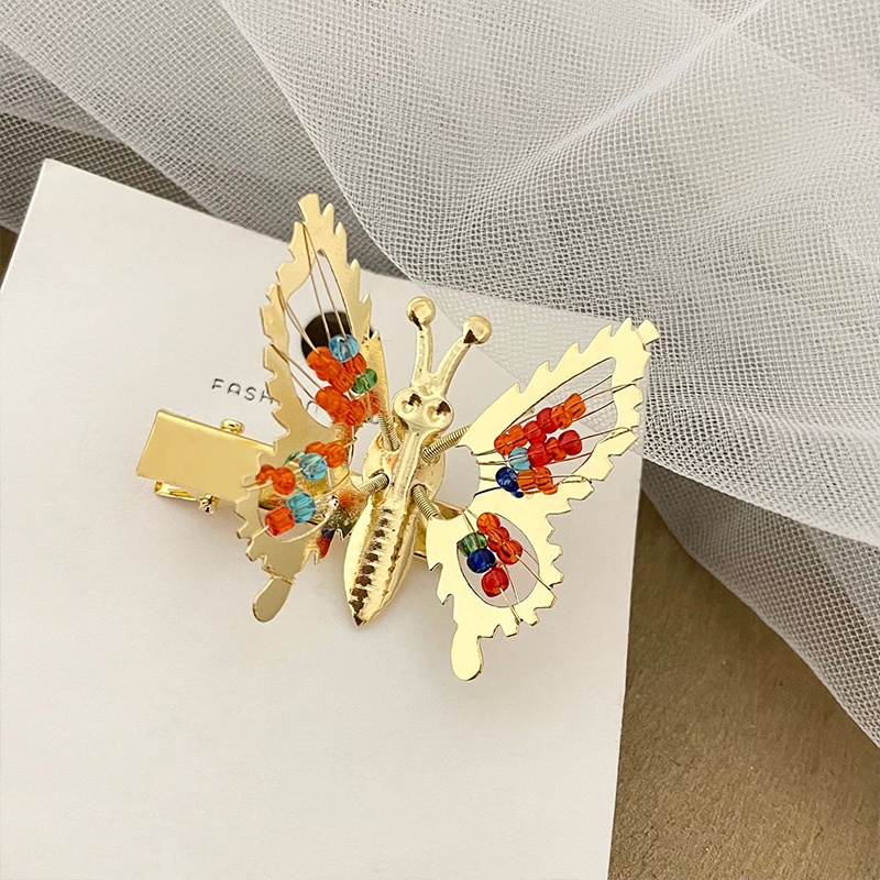 Kẹp Tóc Hình Bươm Bướm Màu Sắc Rực Rỡ Dành Cho Bé Gái