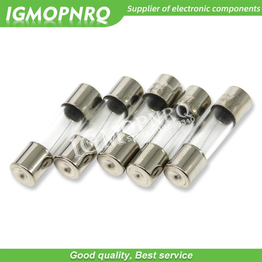 Set 10 Ống Cầu Chì Thủy Tinh 5x20 250V 0.1A ~ 25A 5 * 20 5 * 20 0.2A 0.25A 0.3A 1A 1.25A 2A 2.5A 3A 3.15A 4A 5A 6A 6.3A