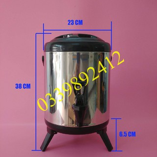 Bình ủ trà sữa, bình giữ nhiệt inox 6 lít