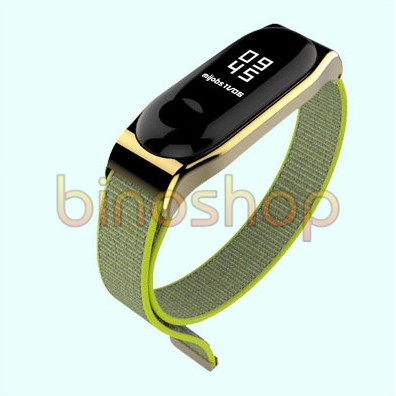 Dây đeo miband 5 nylon mặt kim loại chính hãng MIJOBS, dây đeo thay thế mi band 5 nylon CLASSIC MIJOBS