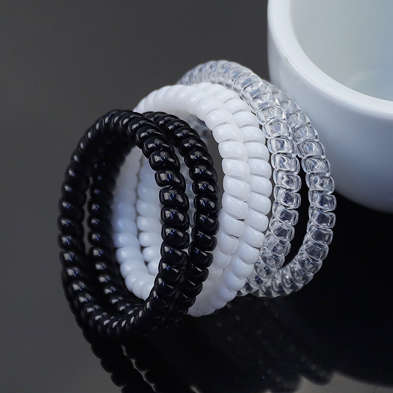 Dây Buộc Tóc Cao Su Co Giãn Kiểu Dáng Đơn Giản Thời Trang Hàn Quốc Cho Nữ