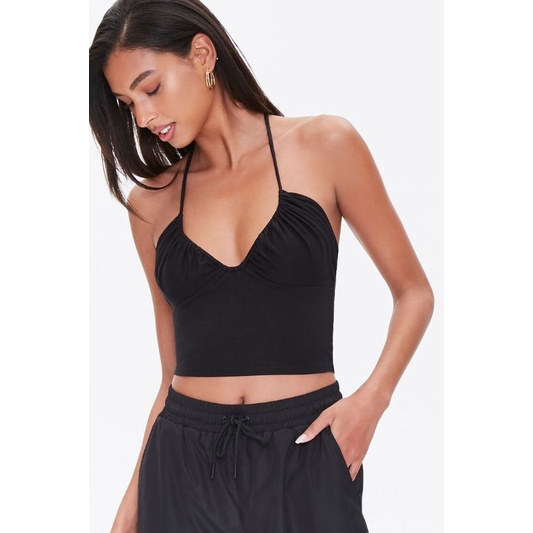 Áo croptop yếm f21