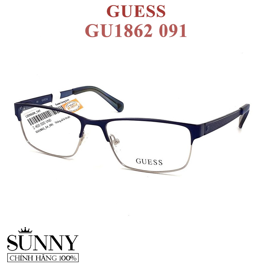GU1862 091 gọng kính Guess chính hãng, thiết kế dễ đeo bảo vệ mắt