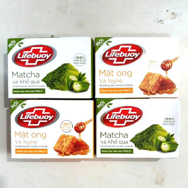 COMBO 5 bột giặt cục Lifebuoy chăm sóc khỏi vi sinh vật Mật Ong và Nghệ  90g X5