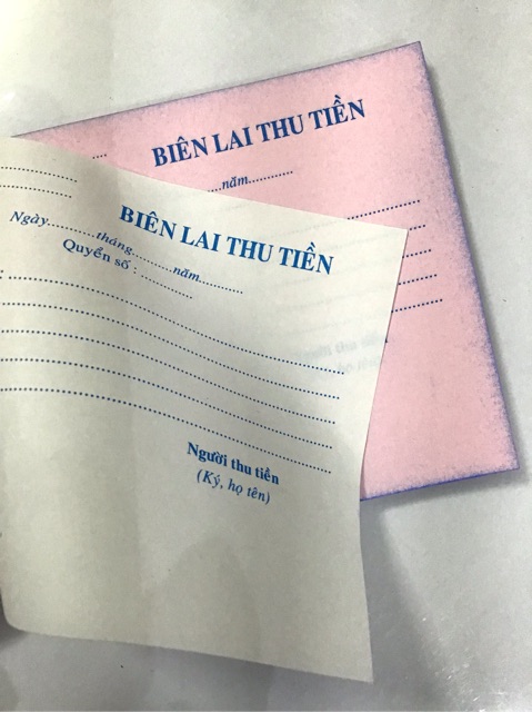 Biên lai thu tiền 2 liên - 60 tờ