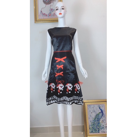 Đầm Nơ Hoạ Tiết NOEL Siêu Xinh (E0 80-100cm)