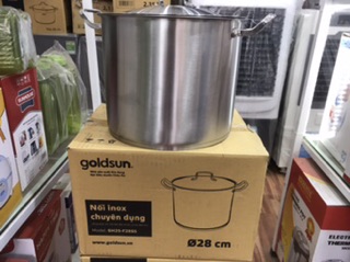 Nồi Luộc gà 28cm inox Goldsun chính hãng