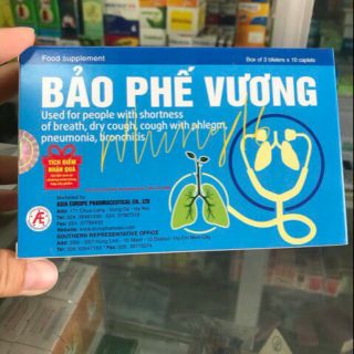 Bảo phế vương_hỗ trợ trong các trường hợp ho,viêm phổi,viêm phế quản