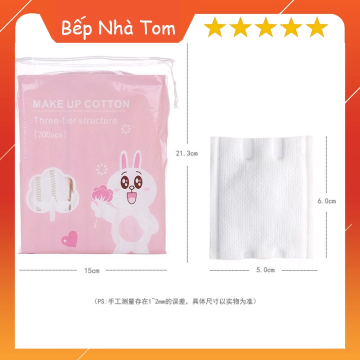 [HOT] Bông Tẩy Trang Gấu Vịt Thỏ 100% Cotton