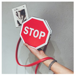 Túi da biển báo STOP cực chất _T662