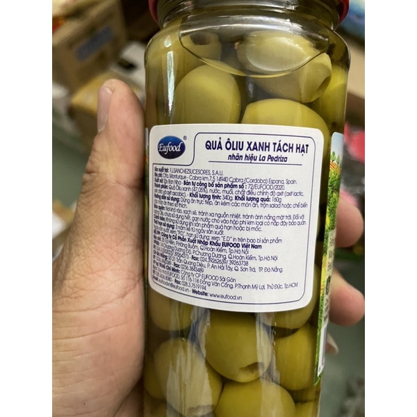 TRÁI Ô LIU TÁCH HẠT PEDRIZA 340GR-TÂY BAN NHA