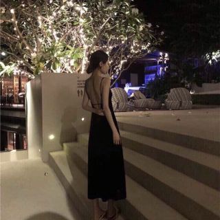 Đầm maxi dây hở lưng sexy