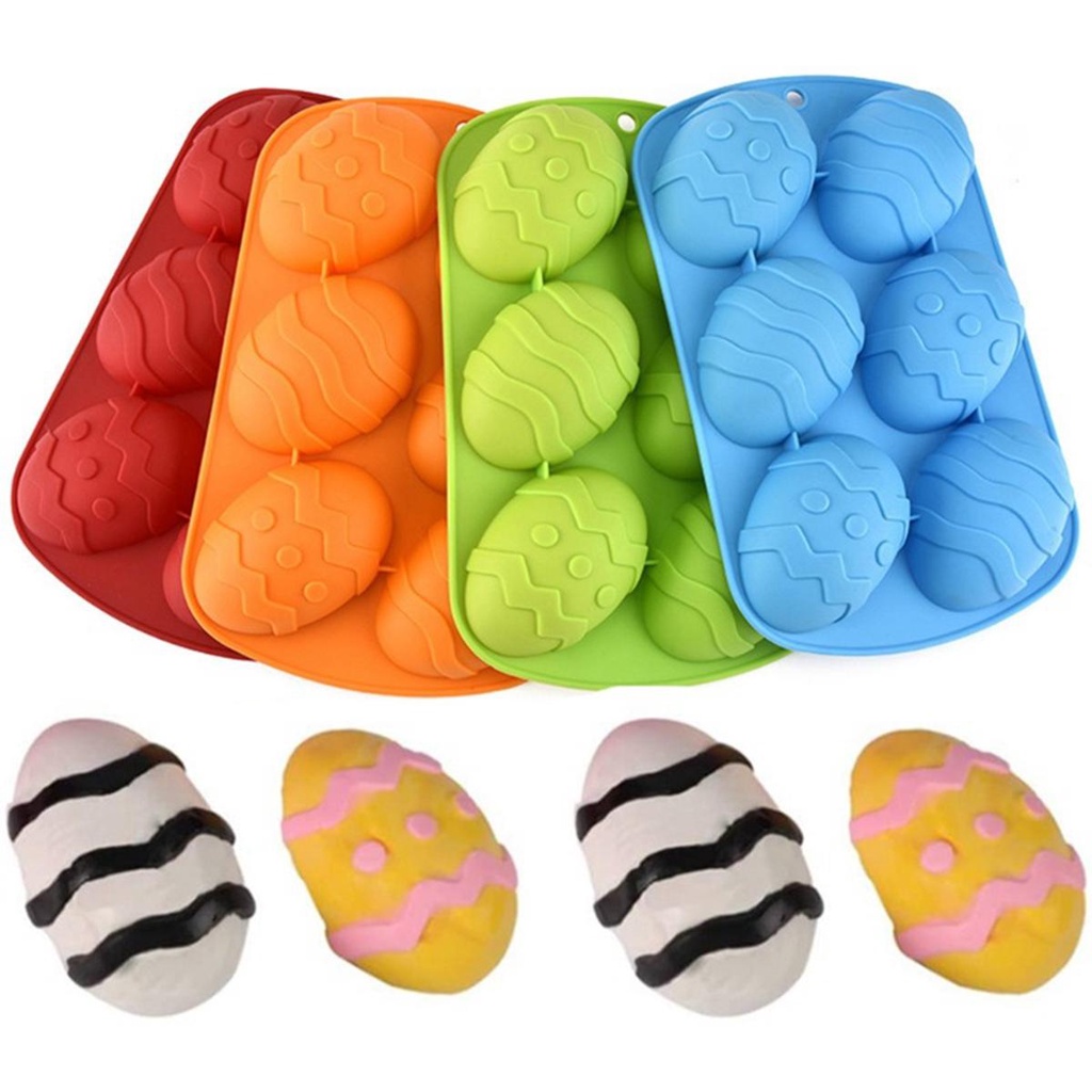 Khuôn Silicone Làm Bánh Hình Quả Trứng Phục Sinh