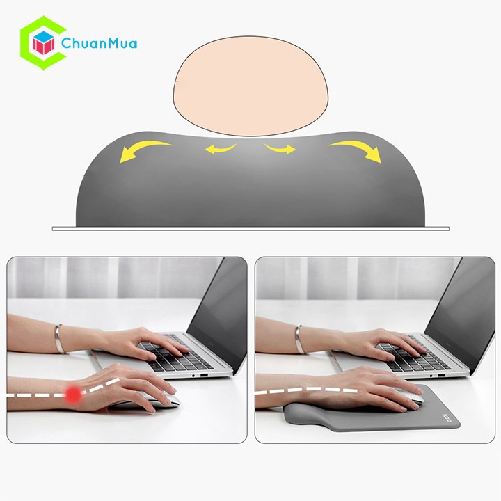 Miếng Lót Chuột Có Đệm Tay Silicon Cao Cấp (Kê Chuột, Bàn Di Chuột, Boona Mouse Pad, Chống Mỏi Tay, Giá Sỉ,...)