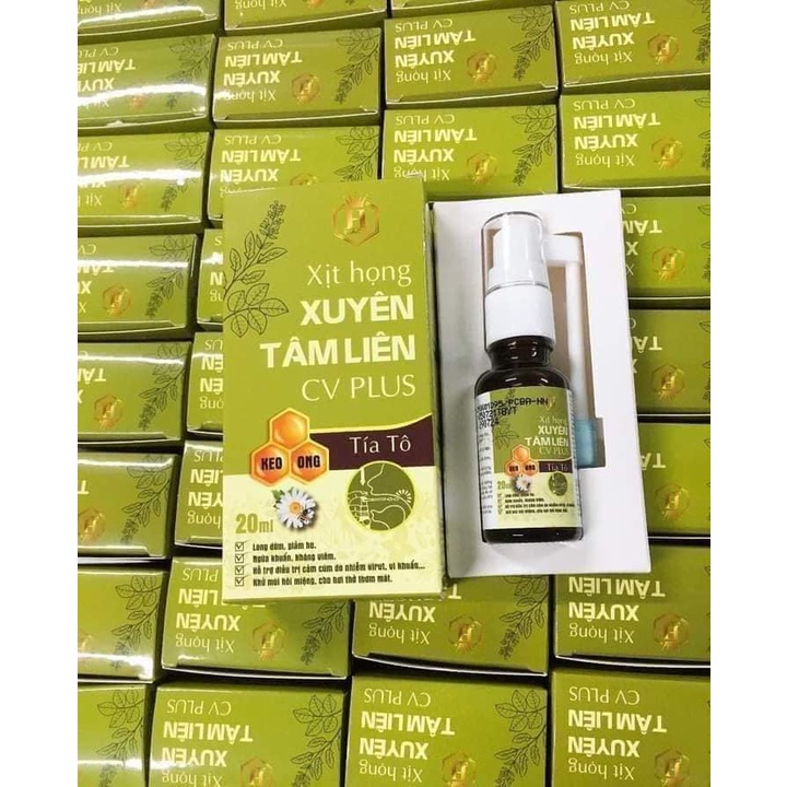 Xịt Họng Xuyên Tâm Liên CV PLUS