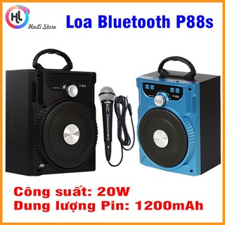 Loa karaoke bluetooth p88s - tặng kèm micro có dây