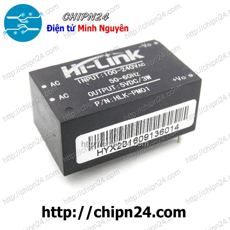 [1 CÁI] (A98) Module Nguồn HLK-PM01 AC-DC 220VAC to 5VDC