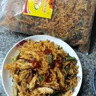 1 KÝ KHÔ GÀ TỰ CHỌN ( KHÔ GÀ CAY , KHÔ GÀ TỎI , KHÔ GÀ LÁ CHANH )