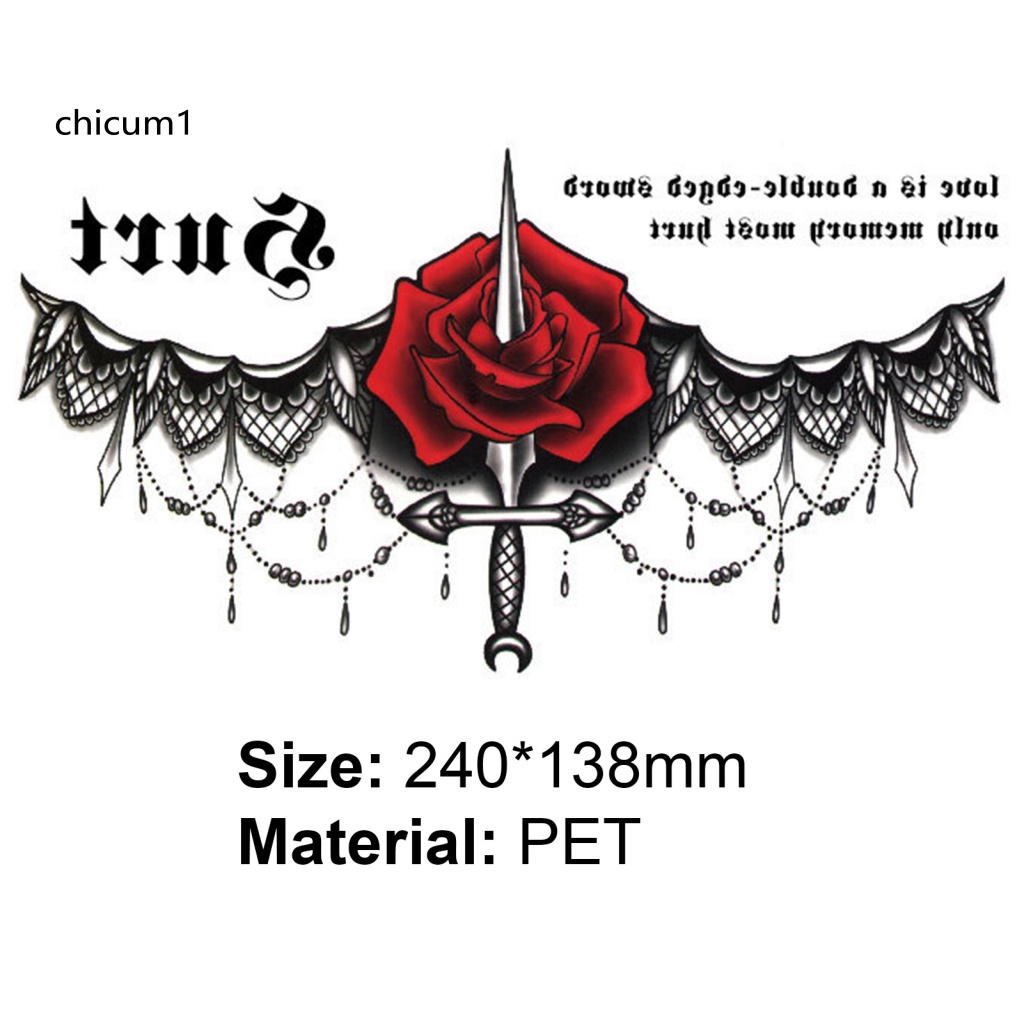 Miếng Dán Hình Xăm Tạm Thời CC PET Dễ Sử Dụng Dành Cho Bạn Nữ