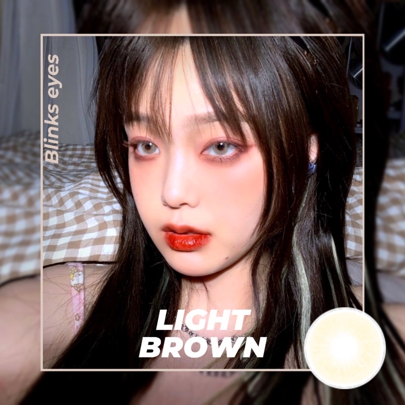  B141 brown lens [ 0 đến 6 độ ]- kính áp tròng