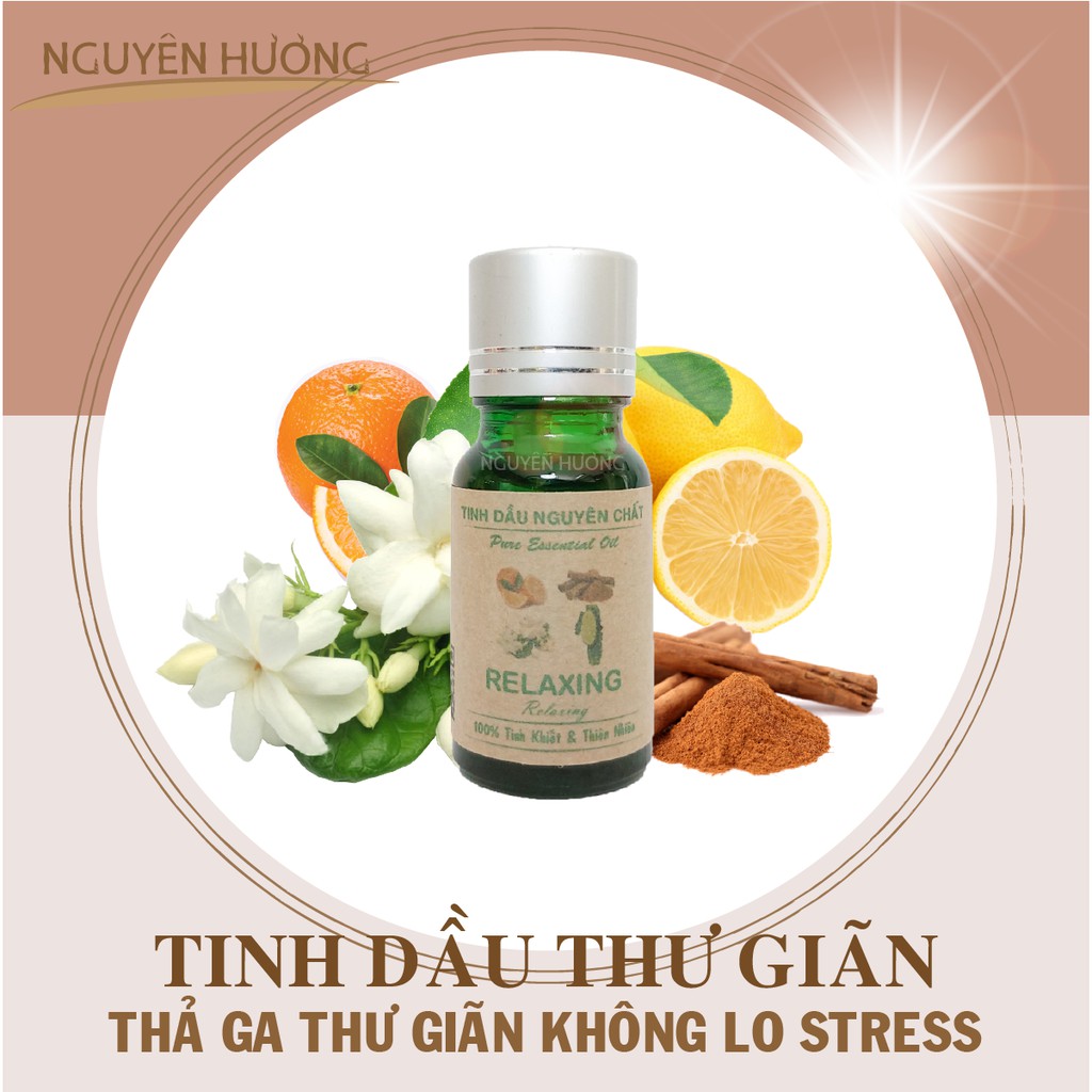 Tinh dầu thư giãn / Xông thơm phòng - treo xe giảm stress / Có kiểm định