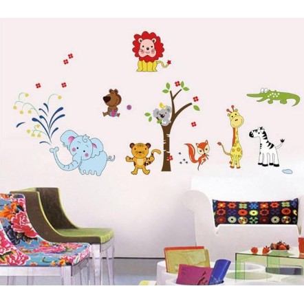 decal dán tường động vật mã số 05 (Thú 05)