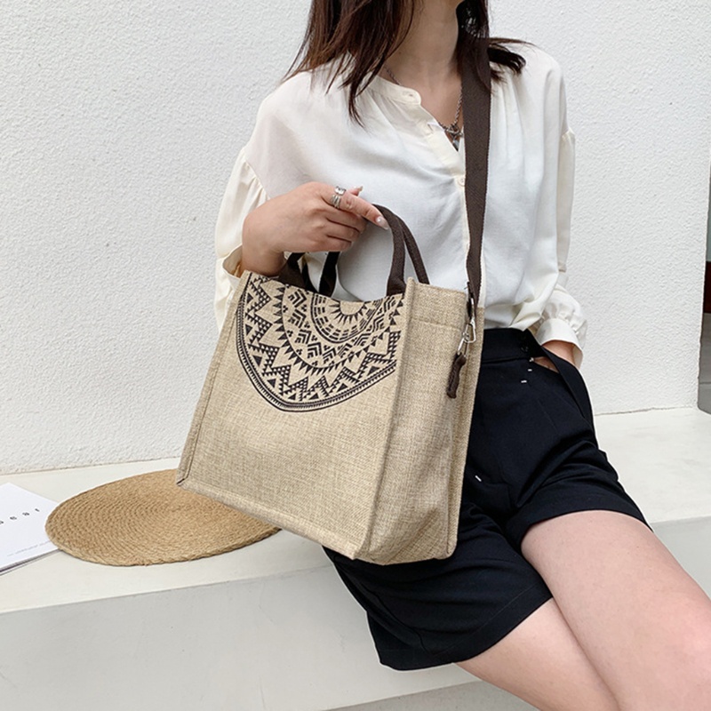 Túi Xách Canvas Tái Sử Dụng Nhiều Lần Thời Trang Cho Nữ