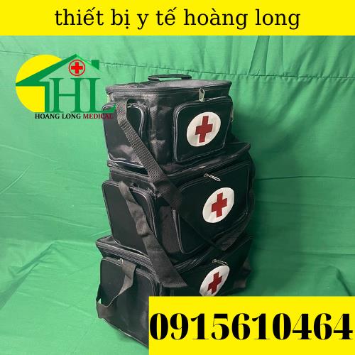 Túi Cứu Thương Màu Đen Cỡ Nhỏ 25x15x19cm - Túi Y Tế