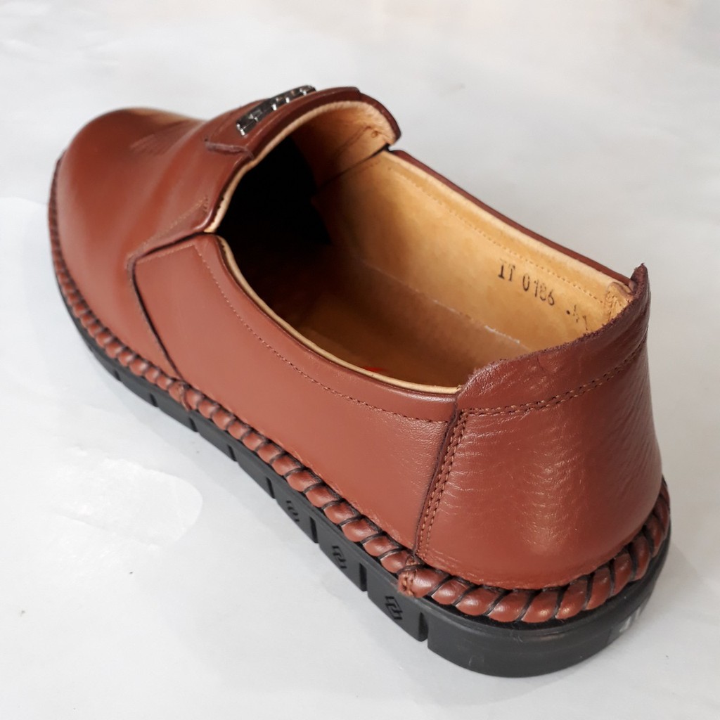 Giày Lười Da Nam Da Bò Thật Cao Cấp HKT Shop GM326