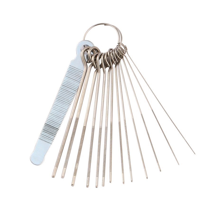 Tự làm dụng cụ sửa chữa đàn guitar Guitar Nut Slotting File Saw Rods Slot Filing Set
