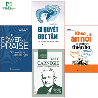 Sách: Combo Đắc Nhân Tâm Trong Giao Tiếp: Bí Quyết Đọc Tâm(TB) + Sức Mạnh Khen Ngợi + Bậc Thầy Giao Tiếp + Khéo Ăn (TB)