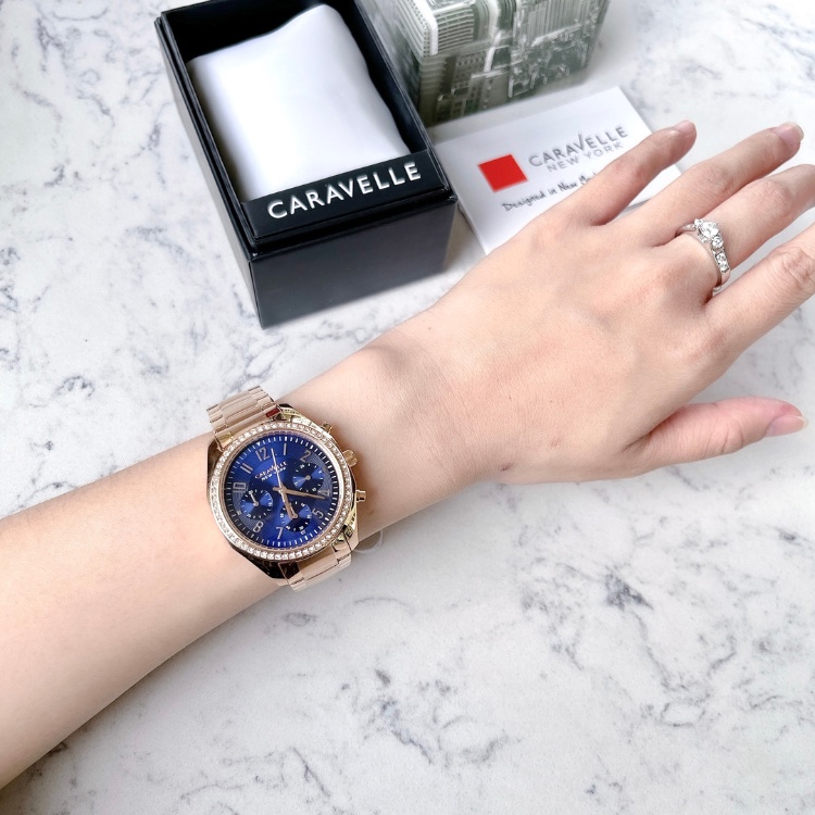 Đồng hồ nữ CARAVELLE By Bulova model 44L196 dây thép không gỉ cá tính