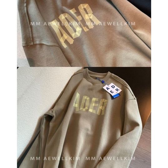 Áo sweater ADER chất nỉ chữ in trước ngực kiểu dáng Unisech | BigBuy360 - bigbuy360.vn