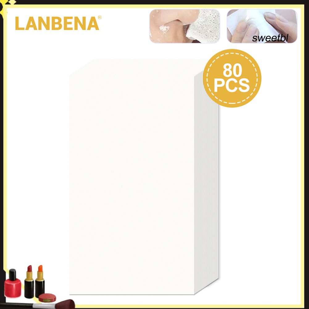 Set 80 Giấy Lột Mụn Đầu Đen Lanbena Làm Sạch Sâu Cho Mũi