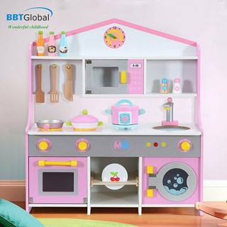 (Tăng kèm bộ tạp dề) Bếp nấu ăn BBT Global gỗ cao cấp cỡ lớn cho bé MSN17074