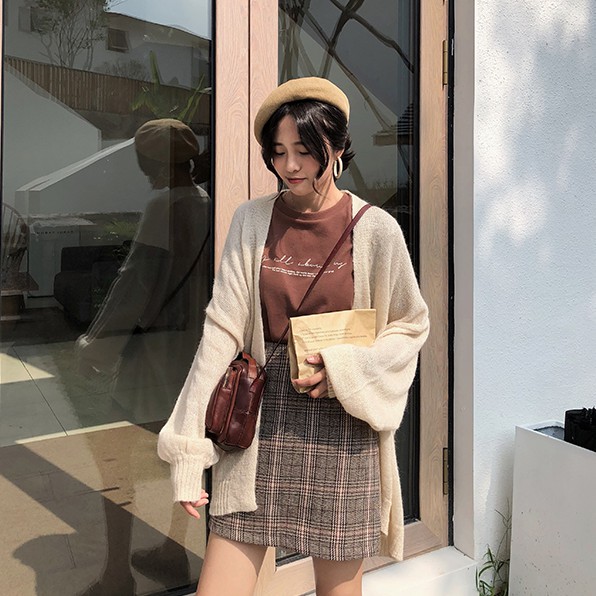 Chân váy ngắn lưng cao kẻ sọc caro thời trang mùa hè cho nữ GNS200605 | BigBuy360 - bigbuy360.vn