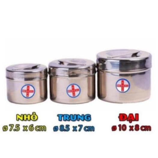 Hộp gòn đúc inox, hộp lưu mẫu các size loại tốt