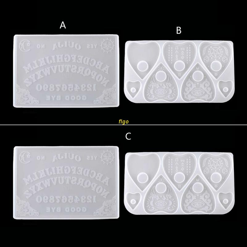 Flgo 2 Chiếc Ouija- Board Planchette Nhựa Khuôn Gothic Ouija- Board Game Khuôn Silicon