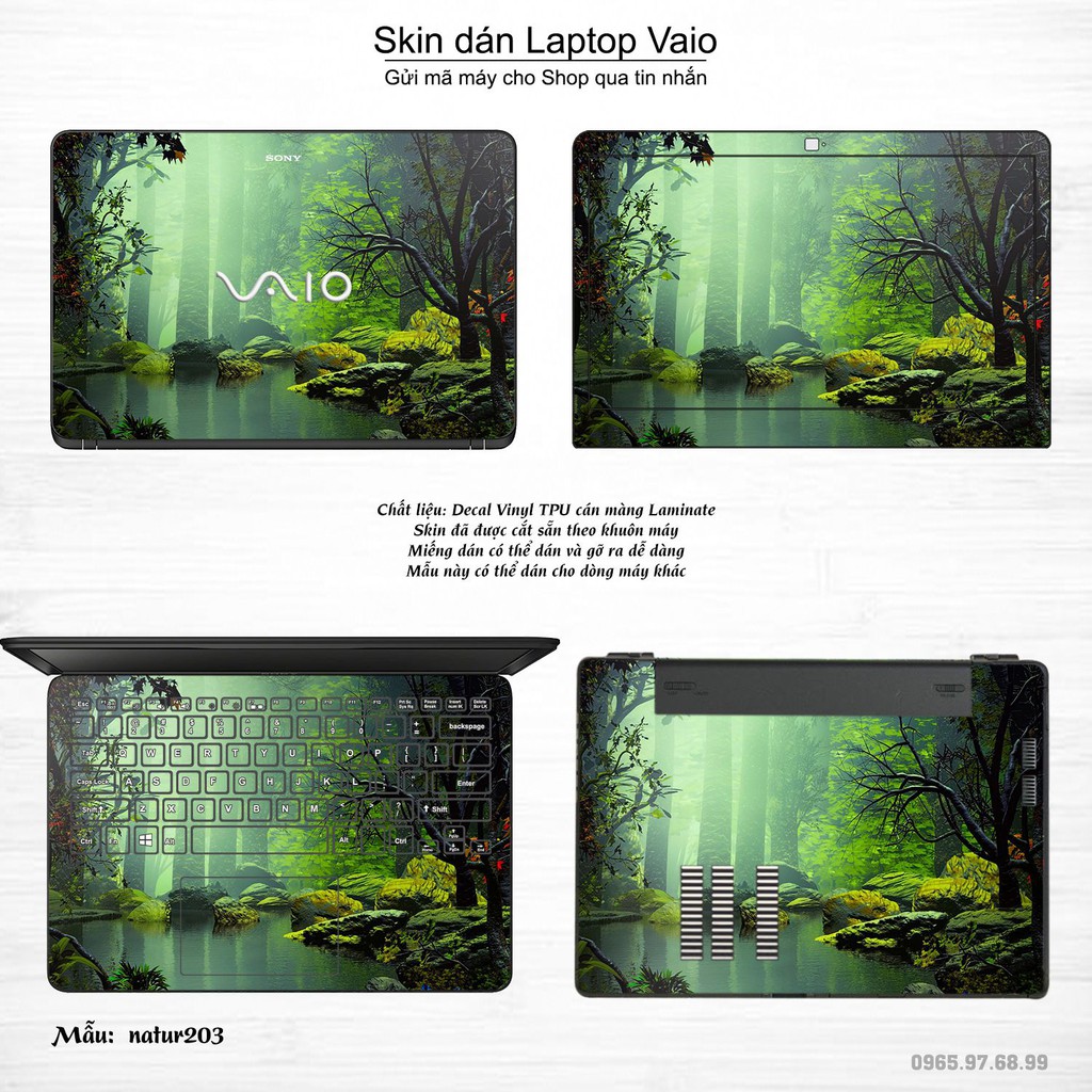 Skin dán Laptop Sony Vaio in hình thiên nhiên nhiều mẫu 7 (inbox mã máy cho Shop)