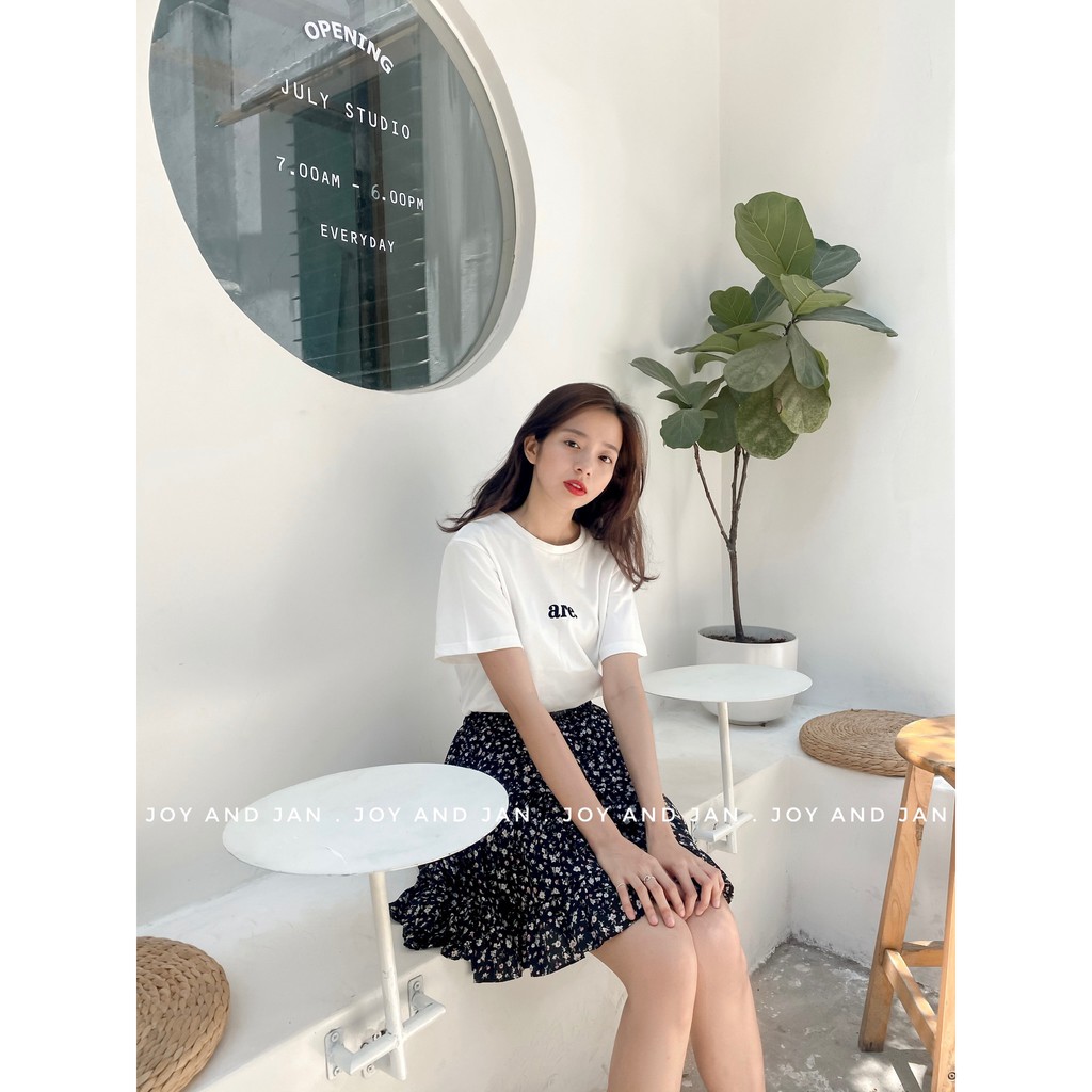 Chân váy ngắn hoa nhí dáng xòe, váy voan hoa có lót quần rất dễ thương V051 (ảnh thật kèm clip) | BigBuy360 - bigbuy360.vn