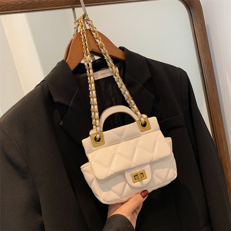 Túi da đeo chéo hình vuông phong cách Hàn Quốc thanh lịch dành cho nữ