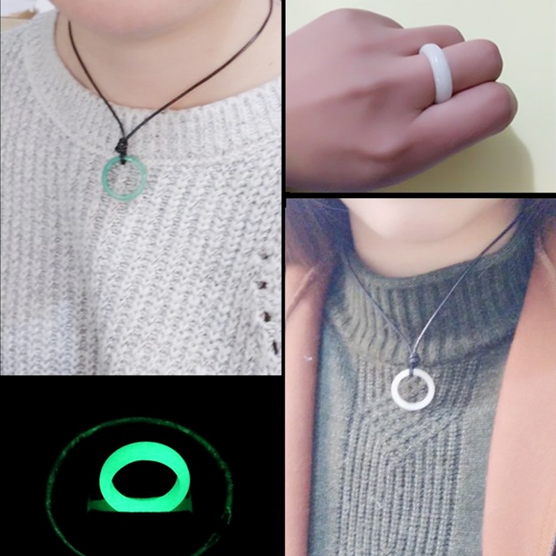 Nhẫn Đính Đá Fluorite Tự Nhiên Bản Rộng 8mm Phát Sáng Cho Cặp Đôi