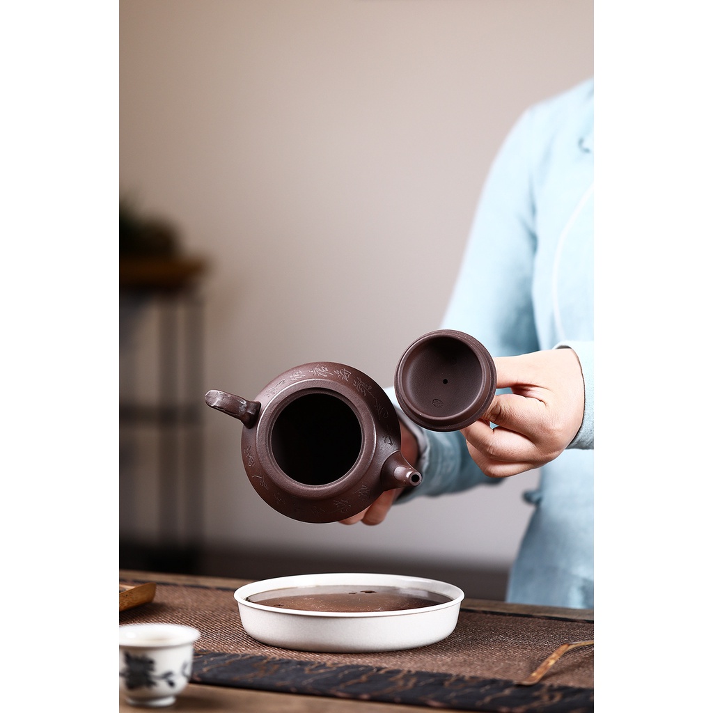 Ấm Tử Sa Nghi Hưng Hán Vân Phụng Vân 300 ml (Tử Nê)