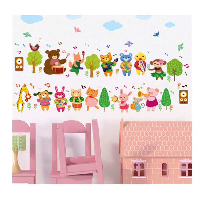 Decal cho bé dàn hợp ca đáng yêu
