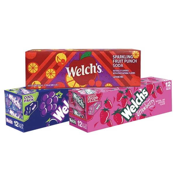 HCM - Nước ngọt soda Welchs nhiều vị 355ml./..
