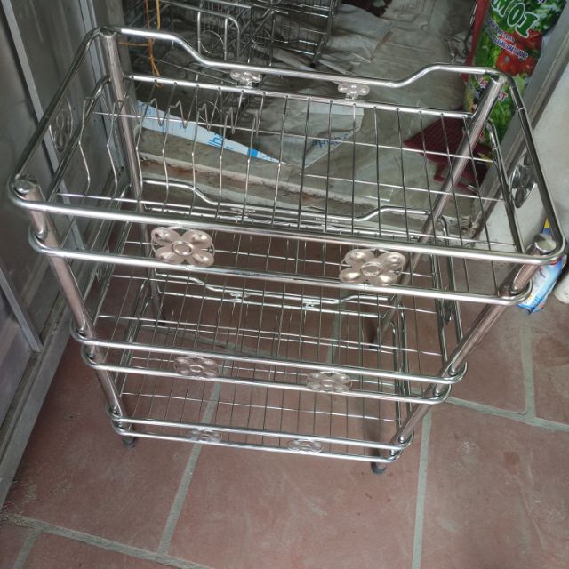 kệ, trạn úp chén, bát inox đứng để đất