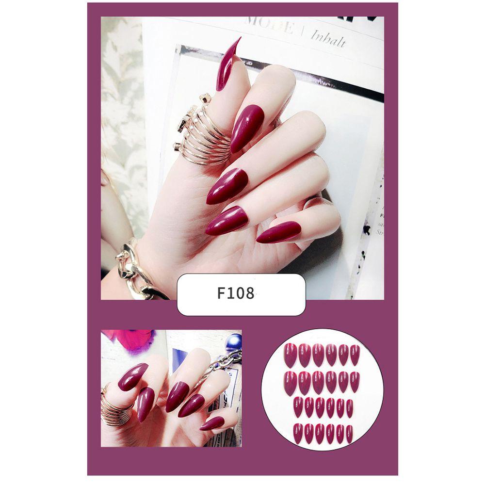 Hộp 24 Móng Tay Giả Trang Trí Nghệ Thuật